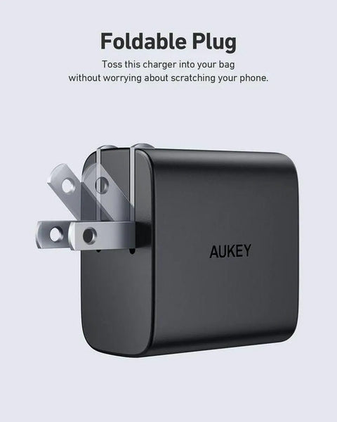 AUKEY™ 2-Port Wall Charger - Kosher Cell Inc